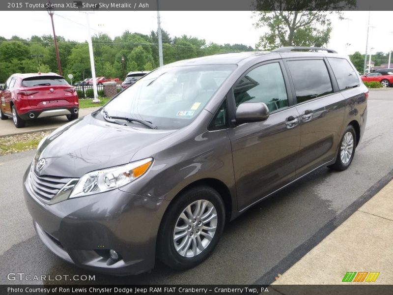 Silver Sky Metallic / Ash 2015 Toyota Sienna XLE