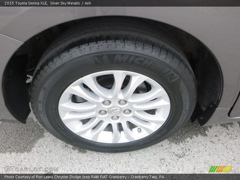 Silver Sky Metallic / Ash 2015 Toyota Sienna XLE