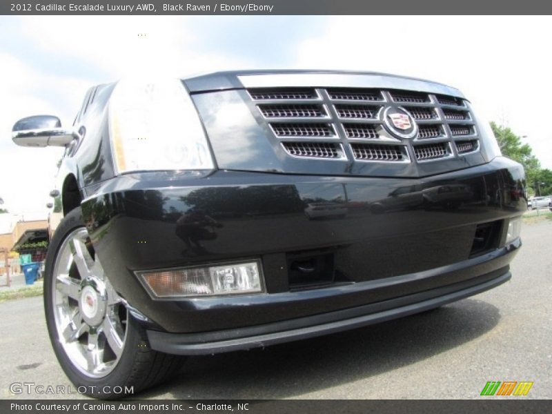 Black Raven / Ebony/Ebony 2012 Cadillac Escalade Luxury AWD