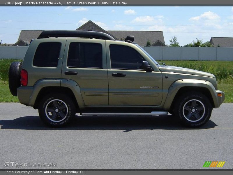 Cactus Green Pearl / Dark Slate Gray 2003 Jeep Liberty Renegade 4x4