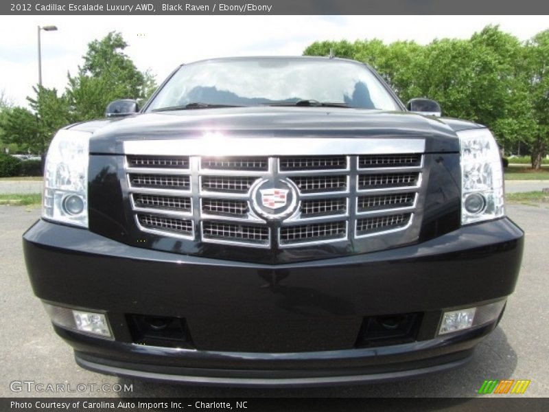 Black Raven / Ebony/Ebony 2012 Cadillac Escalade Luxury AWD
