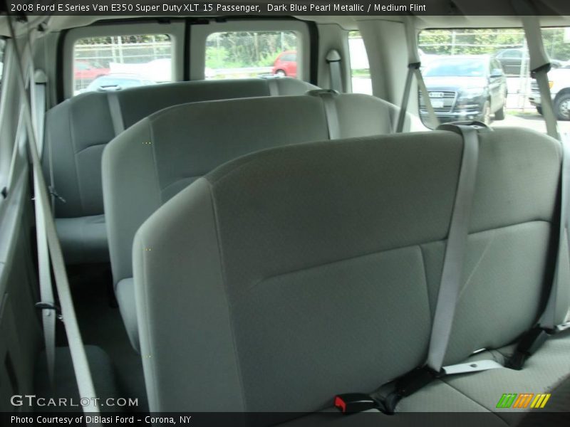 Dark Blue Pearl Metallic / Medium Flint 2008 Ford E Series Van E350 Super Duty XLT 15 Passenger