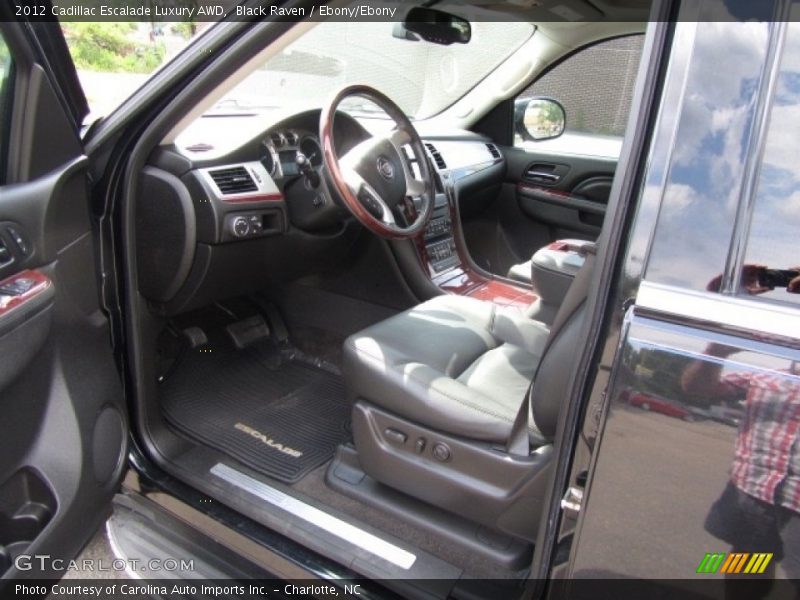 Black Raven / Ebony/Ebony 2012 Cadillac Escalade Luxury AWD