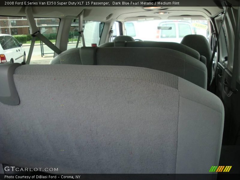 Dark Blue Pearl Metallic / Medium Flint 2008 Ford E Series Van E350 Super Duty XLT 15 Passenger