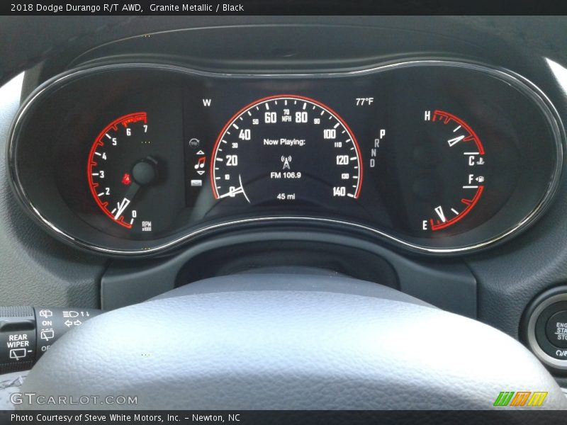 Granite Metallic / Black 2018 Dodge Durango R/T AWD