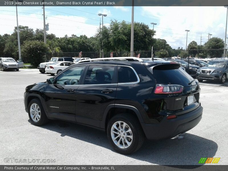 Diamond Black Crystal Pearl / Black 2019 Jeep Cherokee Latitude