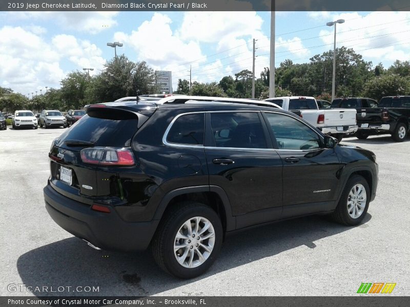 Diamond Black Crystal Pearl / Black 2019 Jeep Cherokee Latitude
