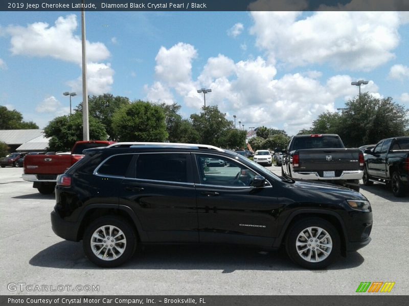 Diamond Black Crystal Pearl / Black 2019 Jeep Cherokee Latitude