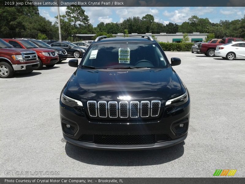 Diamond Black Crystal Pearl / Black 2019 Jeep Cherokee Latitude