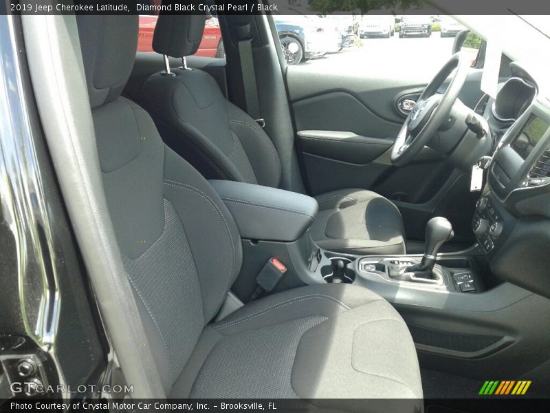 Diamond Black Crystal Pearl / Black 2019 Jeep Cherokee Latitude