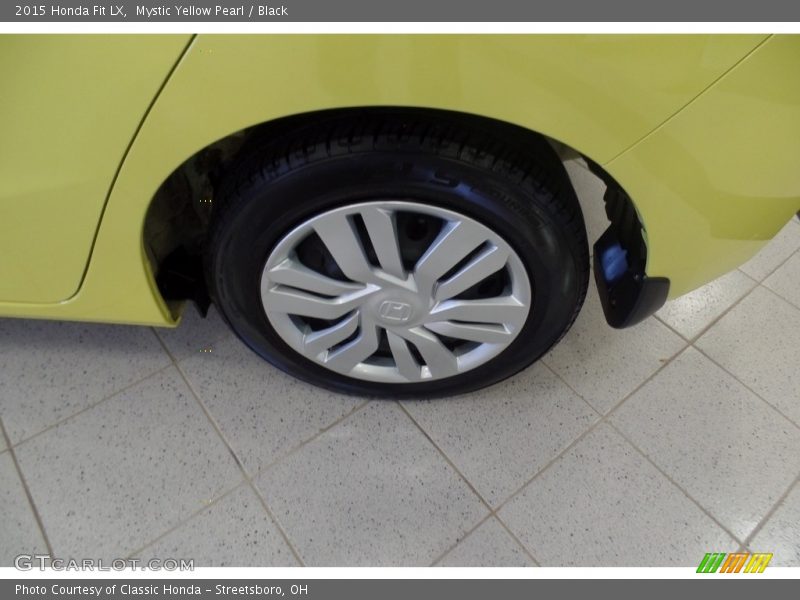 Mystic Yellow Pearl / Black 2015 Honda Fit LX