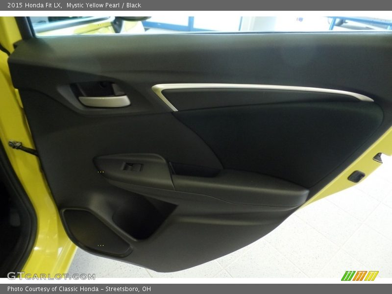 Mystic Yellow Pearl / Black 2015 Honda Fit LX