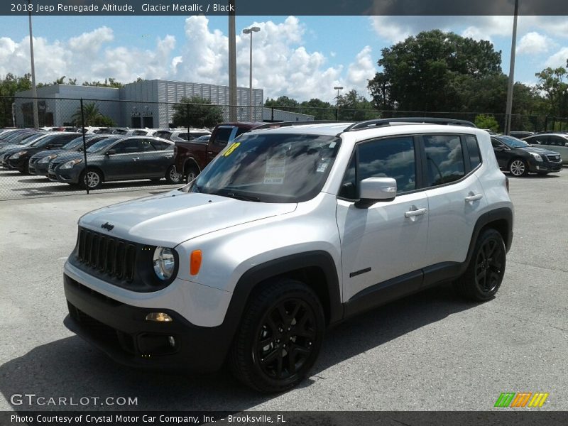 Glacier Metallic / Black 2018 Jeep Renegade Altitude