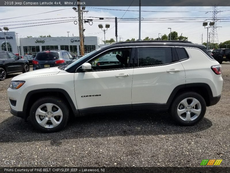 White / Black 2018 Jeep Compass Latitude 4x4