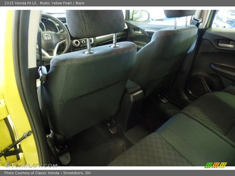 Mystic Yellow Pearl / Black 2015 Honda Fit LX