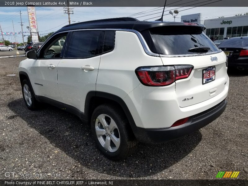 White / Black 2018 Jeep Compass Latitude 4x4