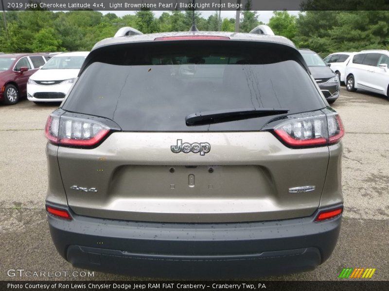 Light Brownstone Pearl / Black/Light Frost Beige 2019 Jeep Cherokee Latitude 4x4