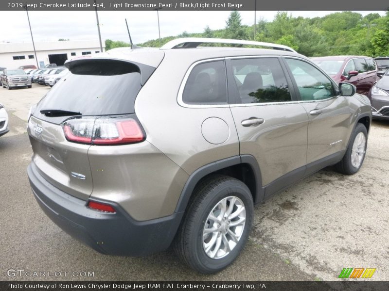 Light Brownstone Pearl / Black/Light Frost Beige 2019 Jeep Cherokee Latitude 4x4