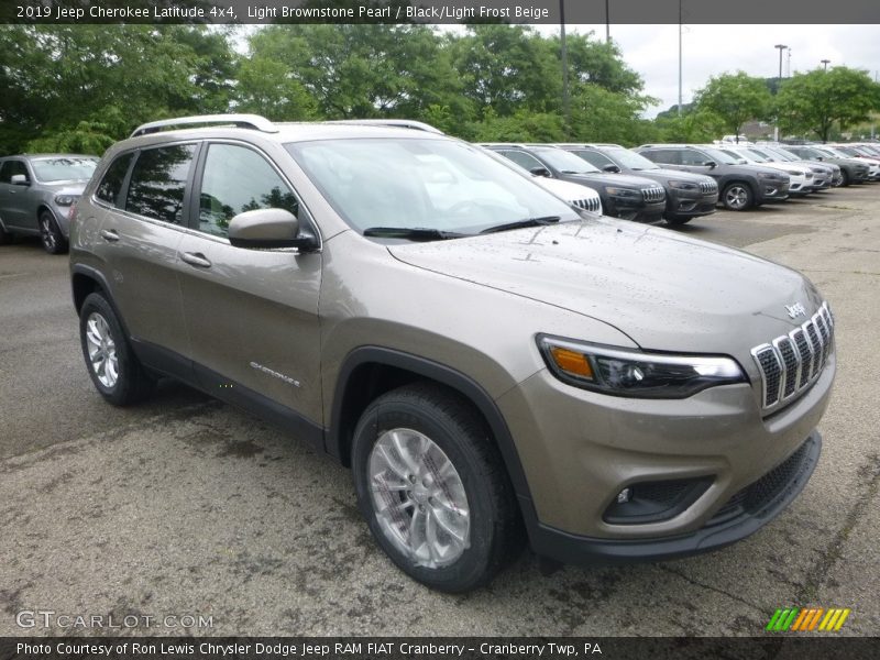 Light Brownstone Pearl / Black/Light Frost Beige 2019 Jeep Cherokee Latitude 4x4