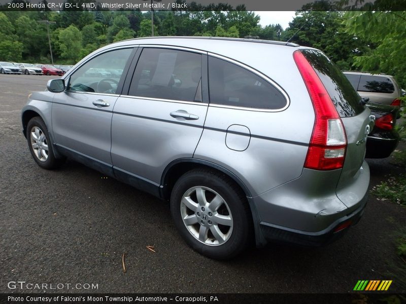 Whistler Silver Metallic / Black 2008 Honda CR-V EX-L 4WD
