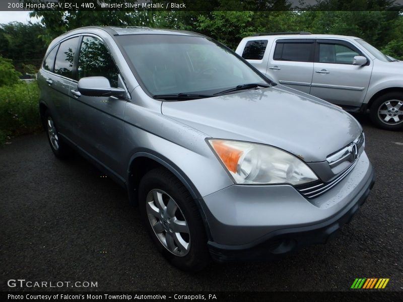Whistler Silver Metallic / Black 2008 Honda CR-V EX-L 4WD