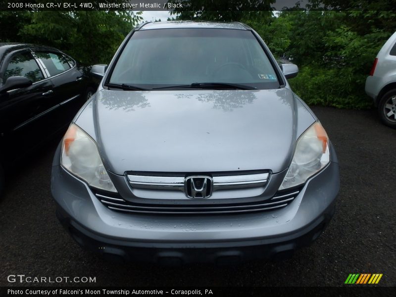 Whistler Silver Metallic / Black 2008 Honda CR-V EX-L 4WD