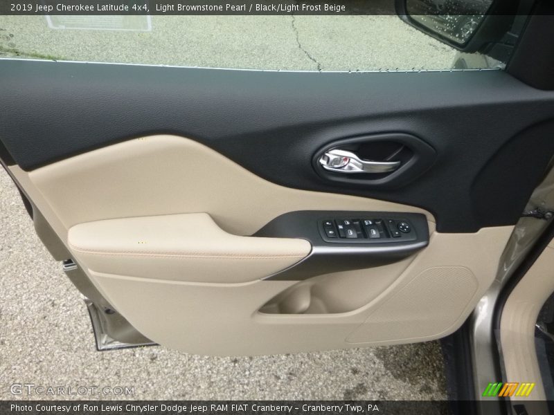 Light Brownstone Pearl / Black/Light Frost Beige 2019 Jeep Cherokee Latitude 4x4