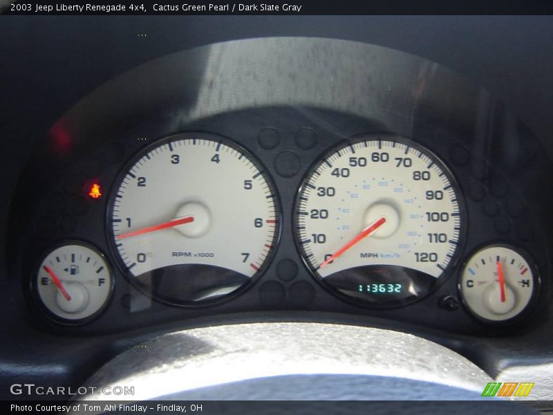 Cactus Green Pearl / Dark Slate Gray 2003 Jeep Liberty Renegade 4x4