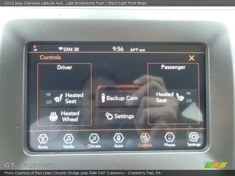 Light Brownstone Pearl / Black/Light Frost Beige 2019 Jeep Cherokee Latitude 4x4