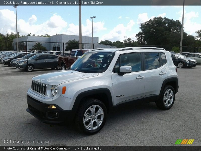 Glacier Metallic / Black/Ski Grey 2018 Jeep Renegade Limited 4x4