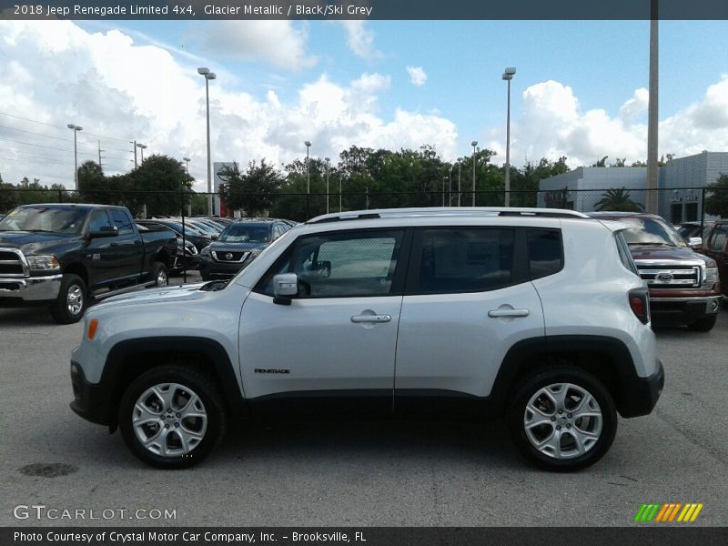 Glacier Metallic / Black/Ski Grey 2018 Jeep Renegade Limited 4x4