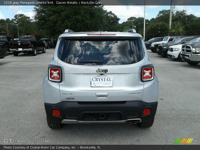 Glacier Metallic / Black/Ski Grey 2018 Jeep Renegade Limited 4x4