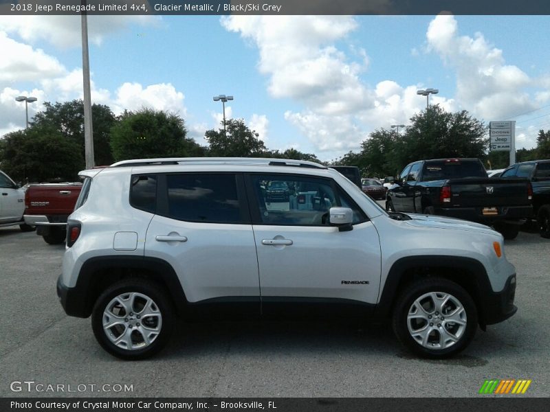 Glacier Metallic / Black/Ski Grey 2018 Jeep Renegade Limited 4x4