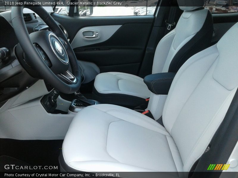 Glacier Metallic / Black/Ski Grey 2018 Jeep Renegade Limited 4x4