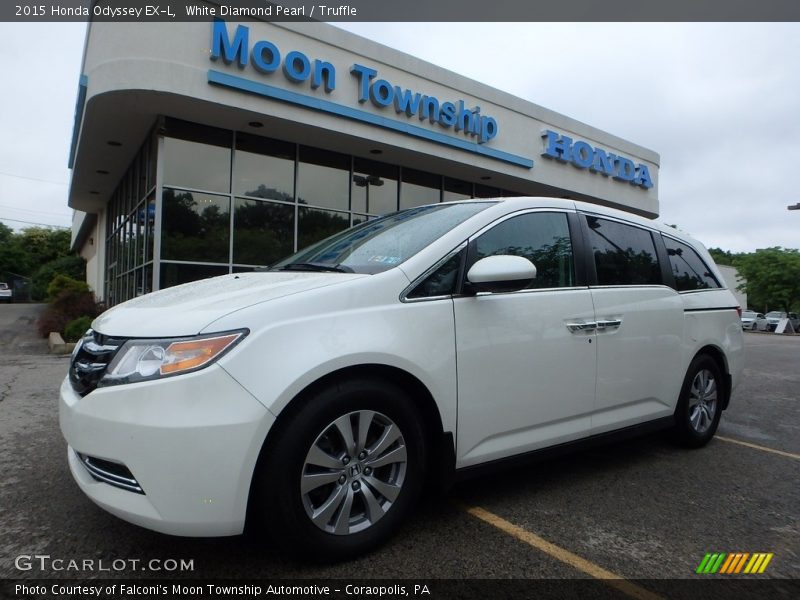 White Diamond Pearl / Truffle 2015 Honda Odyssey EX-L