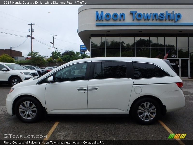 White Diamond Pearl / Truffle 2015 Honda Odyssey EX-L