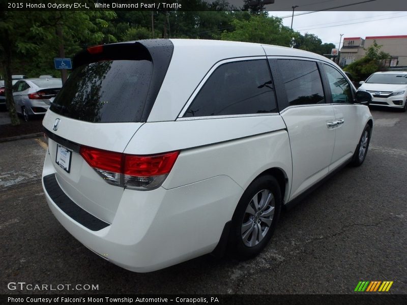 White Diamond Pearl / Truffle 2015 Honda Odyssey EX-L