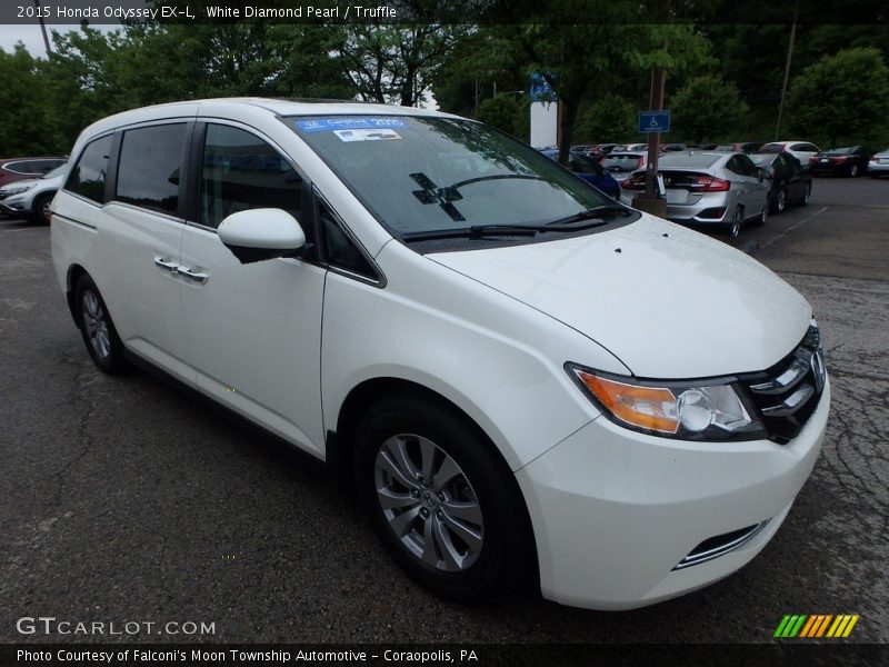 White Diamond Pearl / Truffle 2015 Honda Odyssey EX-L