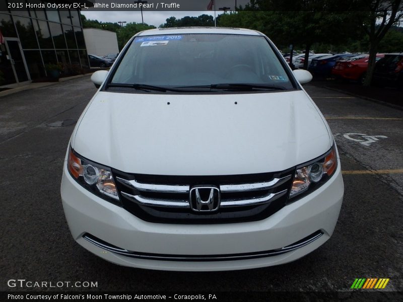 White Diamond Pearl / Truffle 2015 Honda Odyssey EX-L