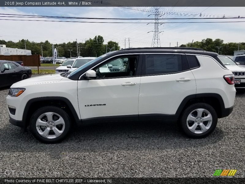 White / Black 2018 Jeep Compass Latitude 4x4