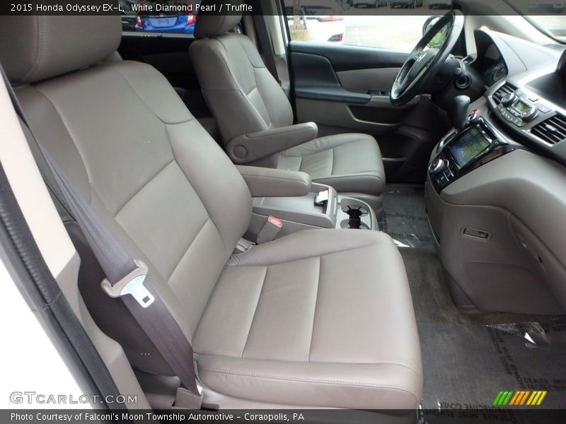 White Diamond Pearl / Truffle 2015 Honda Odyssey EX-L