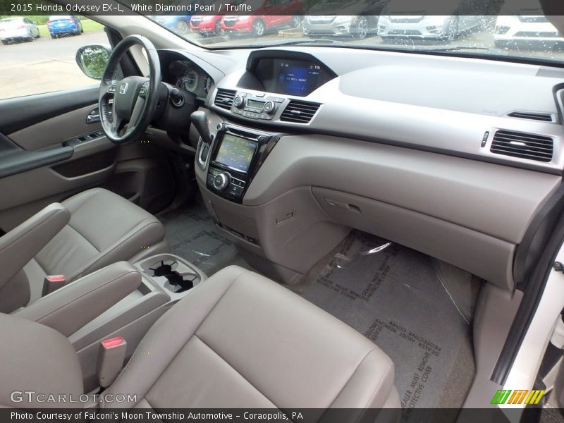 White Diamond Pearl / Truffle 2015 Honda Odyssey EX-L