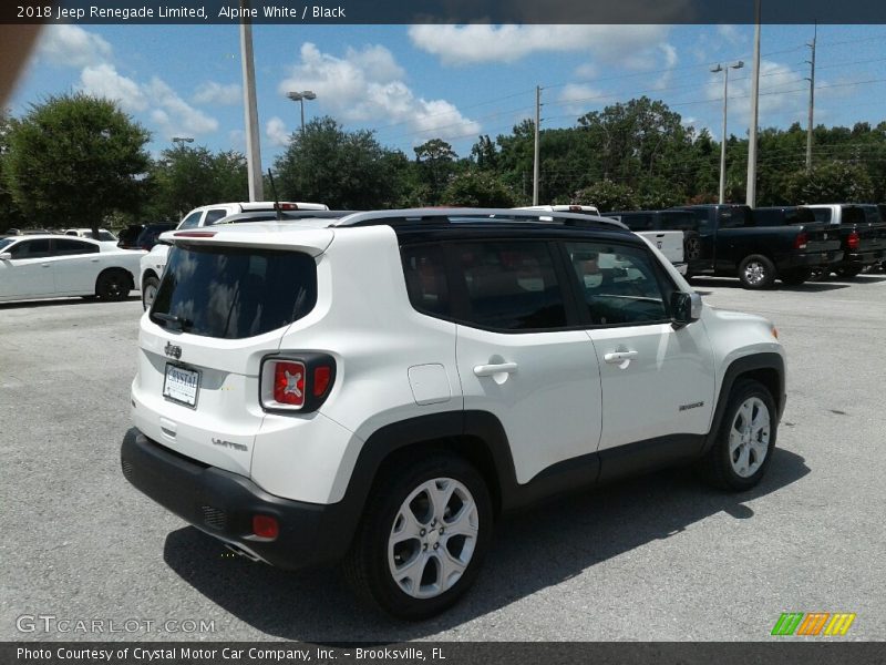 Alpine White / Black 2018 Jeep Renegade Limited