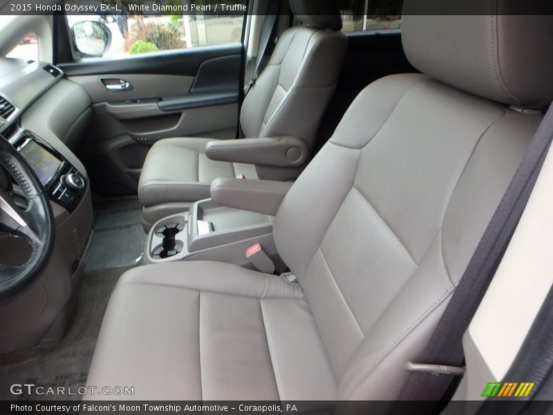 White Diamond Pearl / Truffle 2015 Honda Odyssey EX-L