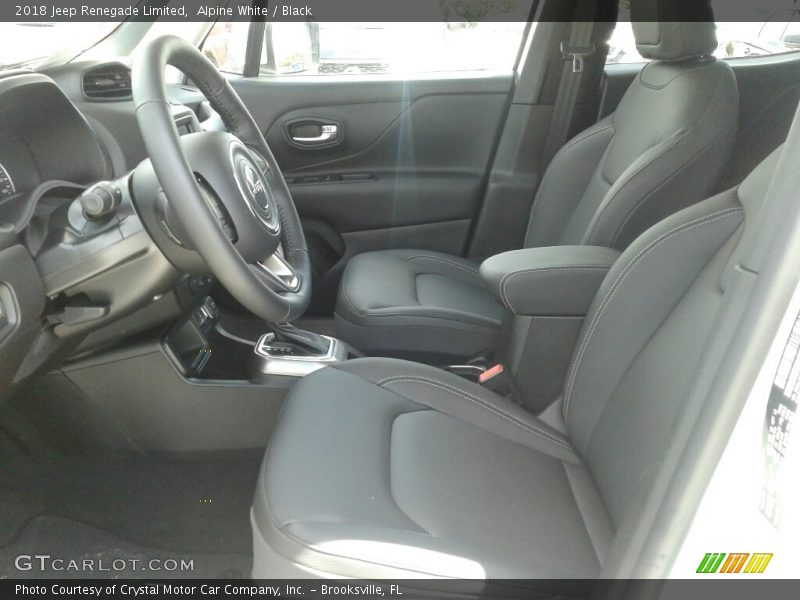 Alpine White / Black 2018 Jeep Renegade Limited