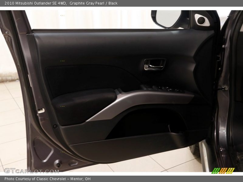 Graphite Gray Pearl / Black 2010 Mitsubishi Outlander SE 4WD