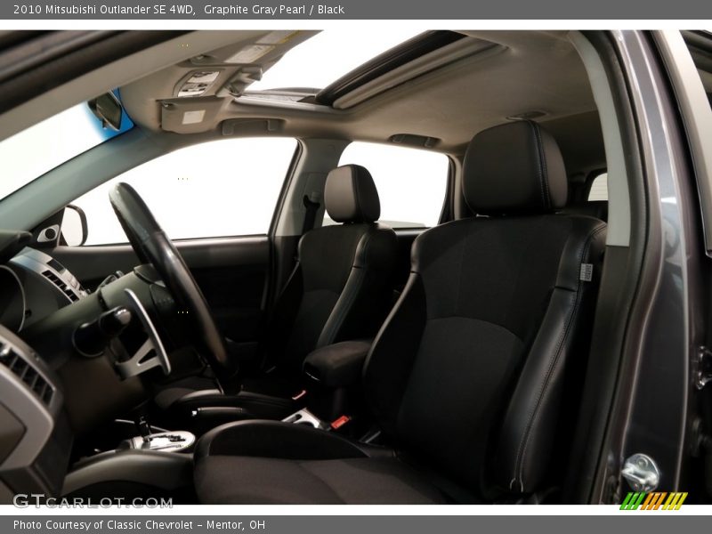 Graphite Gray Pearl / Black 2010 Mitsubishi Outlander SE 4WD
