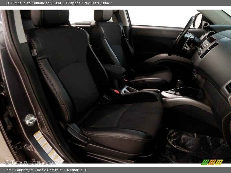 Graphite Gray Pearl / Black 2010 Mitsubishi Outlander SE 4WD
