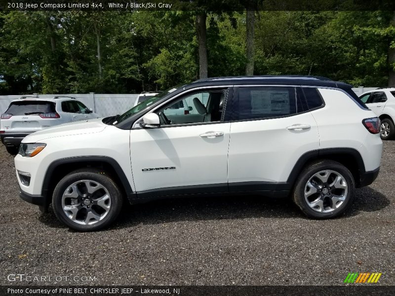 White / Black/Ski Gray 2018 Jeep Compass Limited 4x4