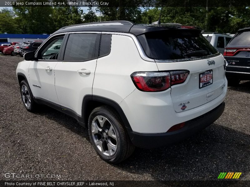 White / Black/Ski Gray 2018 Jeep Compass Limited 4x4